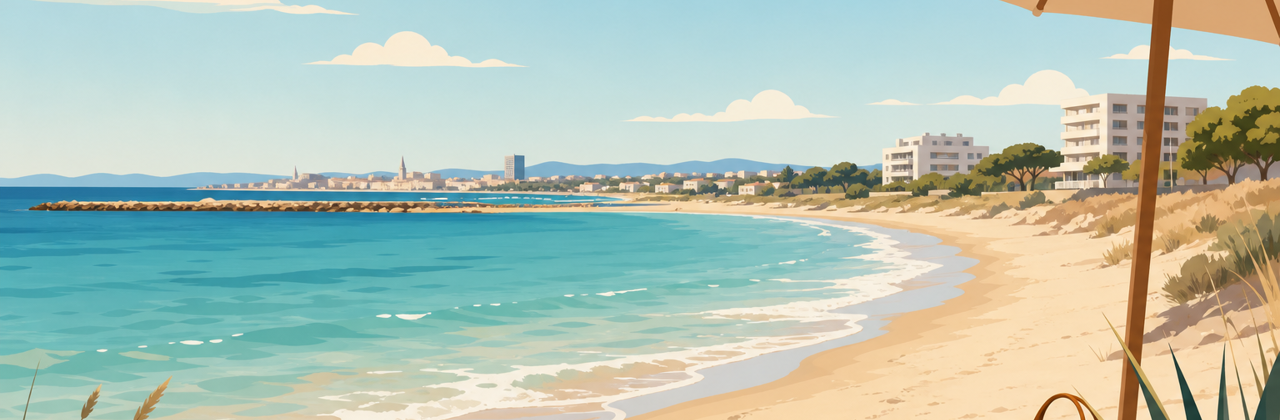 Les plages autour de Montpellier