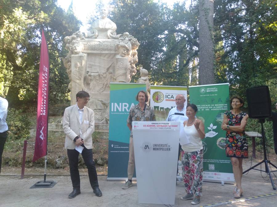 Inauguration de l’Exposition Les acariens, sentinelles du vivant, Jardin des Plantes, Montpellier (c) Fatma Alilate