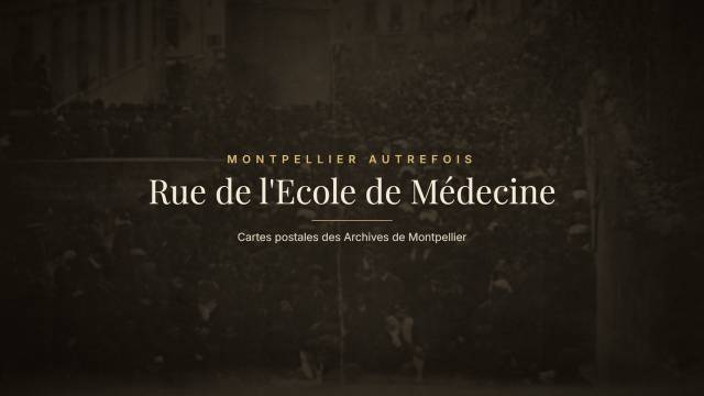 Rue de l'Ecole de Médecine autrefois