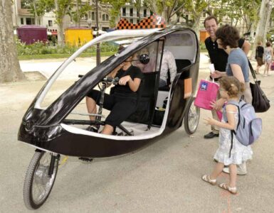 4 vélos taxis à Montpellier