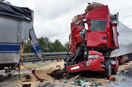 Accident de poids lourds sur A9 entre Montpellier et Vendargues