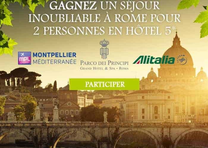 Gagnez un séjour à Rome avec l'aéroport Montpellier Médiaterranée !