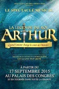 La comédie musicale "La légende du Roi Arthur" à la Park&Suites Arena en 2016 !