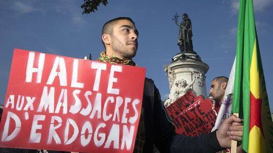 Manifestation des Kurdes de Montpellier face à la barbarie d’Erdogan et de Daesh