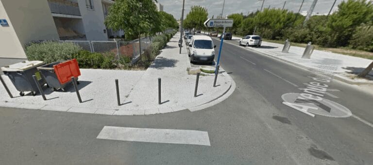 Montpellier : Aménagement sécurisé entre l'avenue du XV de France et la rue André Puig Aubert