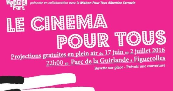 Montpellier : Cinéma pour Tous en plein air au Parc de la Guirlande !