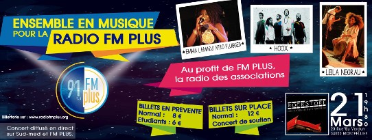Montpellier : Concert de soutien pour la Radio FM Plus