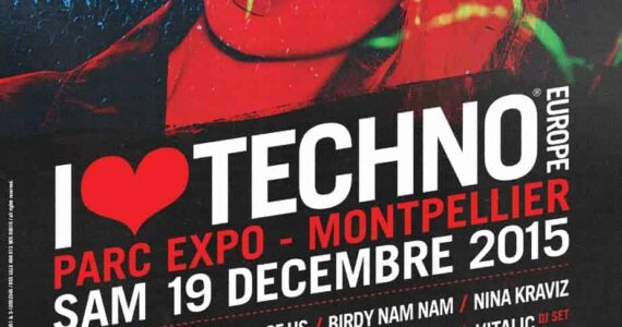 Montpellier : I love techno de retour le 19 décembre !