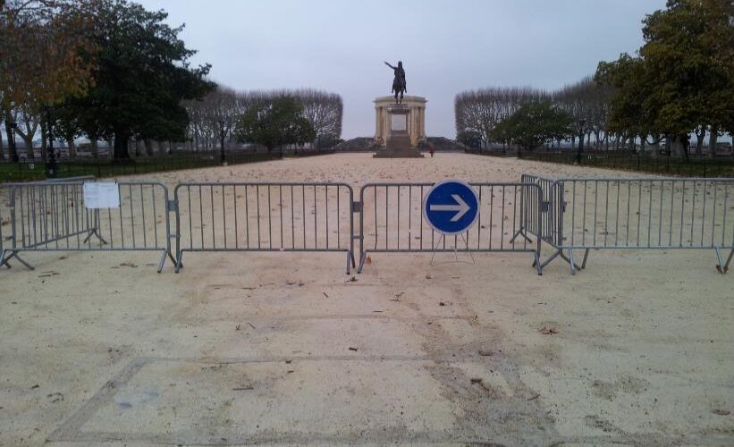 Montpellier : Jardin du Peyrou ouvert au stationnement jusqu'au 31 décembre 2012