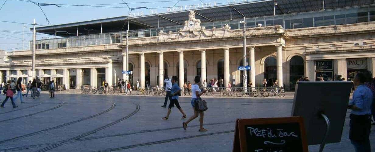 Montpellier : Quai en travaux à la gare