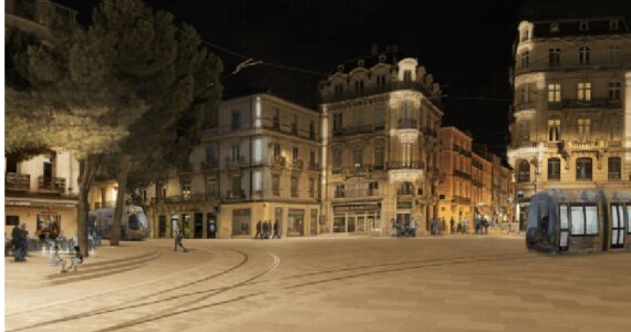 Montpellier : Réaménagement de la Place Edouard Adam
