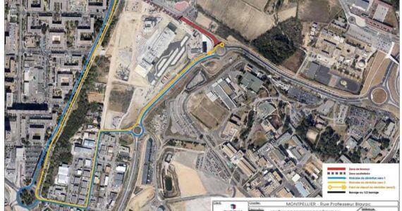 Montpellier : réaménagement de la rue du Professeur Blayac en boulevard urbain