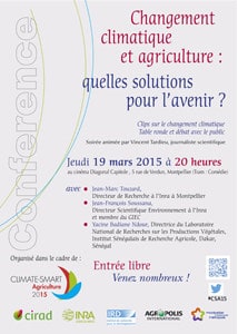 Montpellier : Séance Changement climatique et agriculture au Diagonal