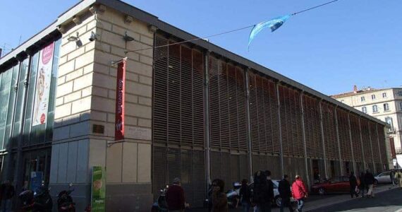 Montpellier : travaux d'aménagement des abords des Halles Castellane