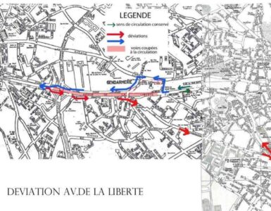 Montpellier : travaux de réfection de chaussée de l'avenue de la Liberté