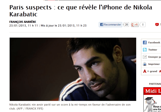 Paris suspects : ce que révèle l'iPhone de Nikola Karabatic