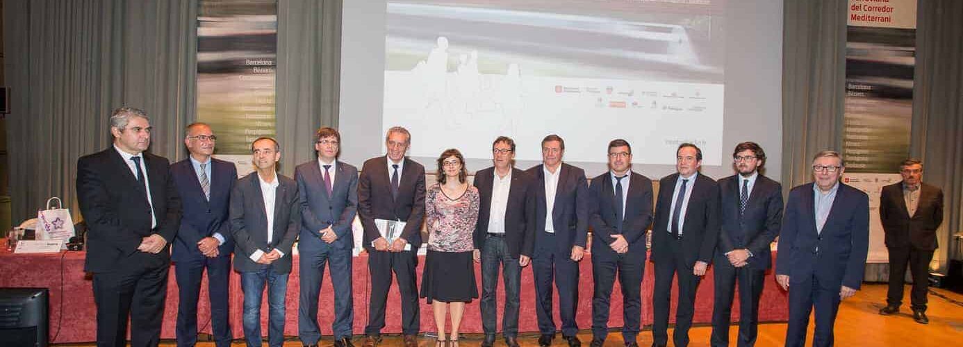Signature de la Déclaration commune du Sommet des Villes et Agglomérations pour la Grande Vitesse et l’Interconnexion Ferroviaire du Couloir Méditerranéen