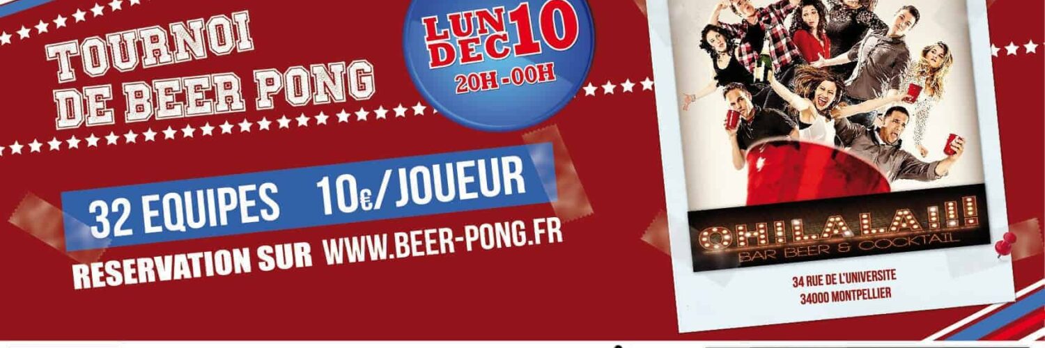 Sport de bar : Le Beer Pong débarque à Montpellier!