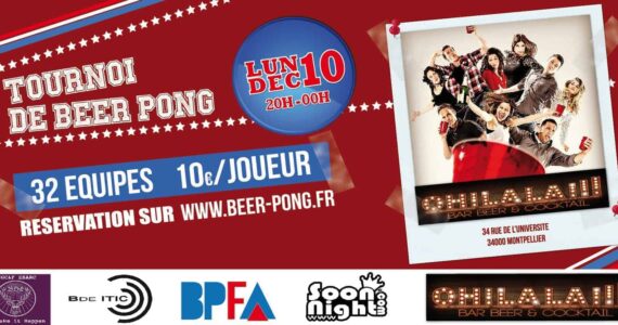 Sport de bar : Le Beer Pong débarque à Montpellier!