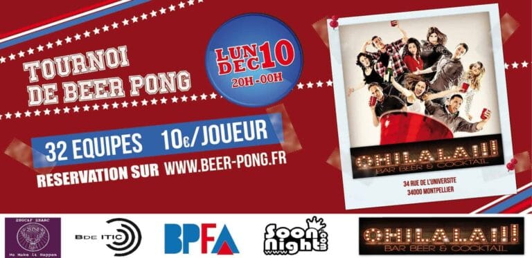 Sport de bar : Le Beer Pong débarque à Montpellier!