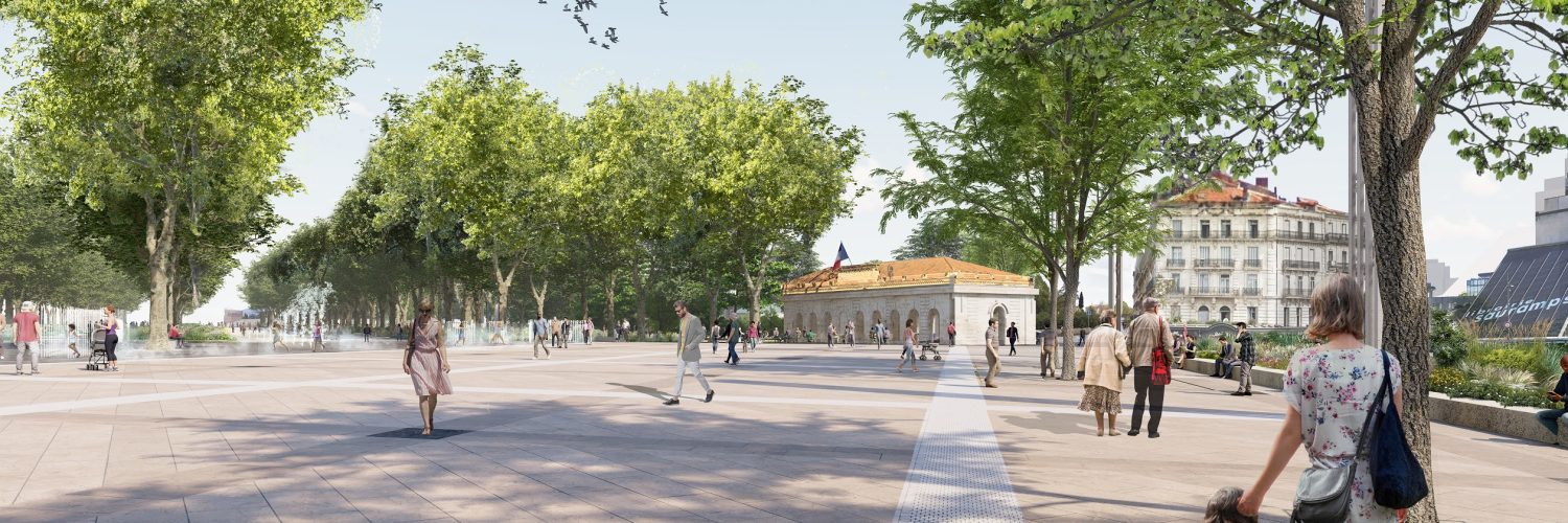 Embellissement Comédie Montpellier : lancement de la construction du banc végétalisé