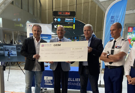L’Aéroport de Montpellier et le concessionnaire Grim font un don de 20 000€ à la Fondation Maison de la Gendarmerie