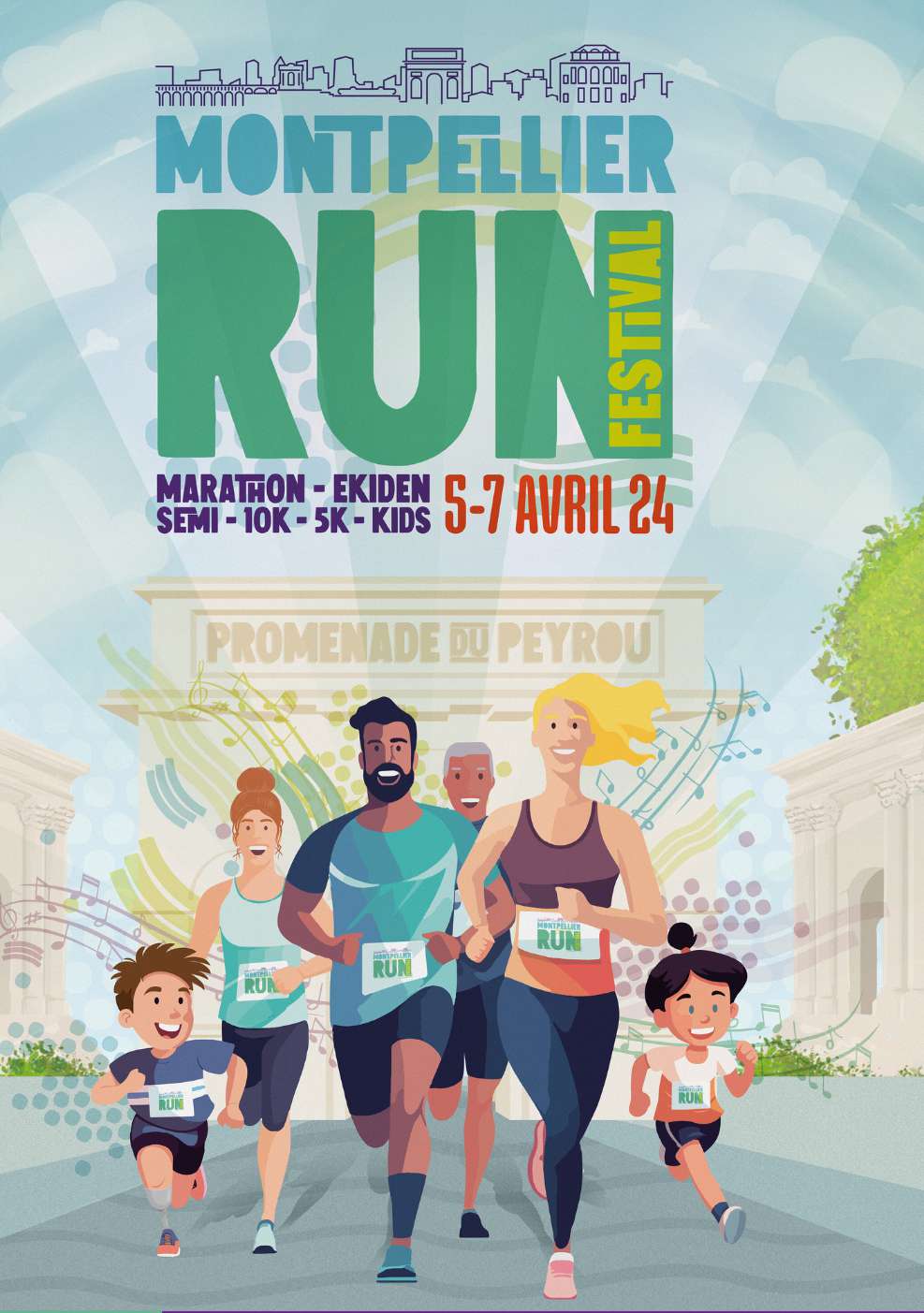Affiche Montpellier Run Festival